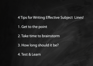 4 tips for writing effective subject lines